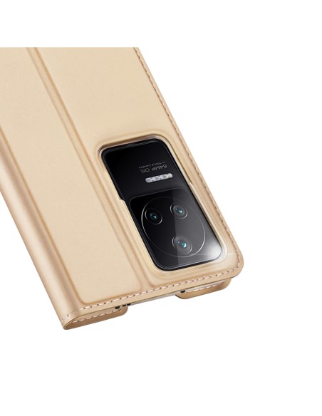 Dux Ducis Skin Pro dėklo atverčiamas dangtelis Xiaomi Poco F4 5G Gold Dux Ducis Skin Pro dėklo atverčiamas dangtelis Xiaomi Poco F4 5G Gold