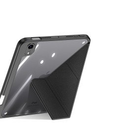 Dux Ducis Magi dėklas iPad mini 2021 išmanusis dangtelis su stovu ir laikikliu Apple Pencil juodai
