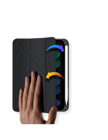 Dux Ducis Magi dėklas iPad mini 2021 išmanusis dangtelis su stovu ir laikikliu Apple Pencil juodai Dux Ducis Magi dėklas iPad mini 2021 išmanusis dangtelis su stovu ir laikikliu Apple Pencil juodai