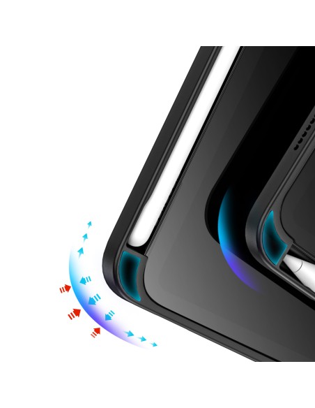 Dux Ducis Magi dėklas iPad mini 2021 išmanusis dangtelis su stovu ir laikikliu Apple Pencil juodai Dux Ducis Magi dėklas iPad mini 2021 išmanusis dangtelis su stovu ir laikikliu Apple Pencil juodai