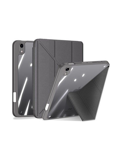 Dux Ducis Magi dėklas iPad mini 2021 išmanusis dangtelis su stovu ir laikikliu Apple Pencil pilkai Dux Ducis Magi dėklas iPad mini 2021 išmanusis dangtelis su stovu ir laikikliu Apple Pencil pilkai
