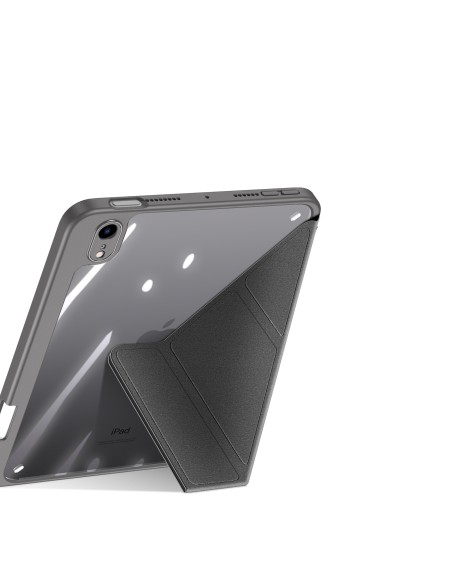 Dux Ducis Magi dėklas iPad mini 2021 išmanusis dangtelis su stovu ir laikikliu Apple Pencil pilkai Dux Ducis Magi dėklas iPad mini 2021 išmanusis dangtelis su stovu ir laikikliu Apple Pencil pilkai