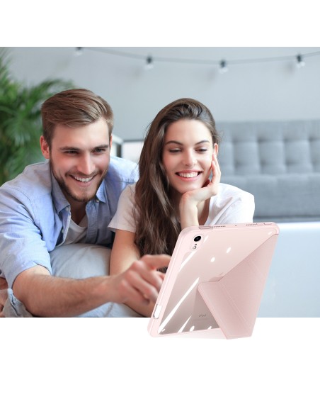 Dux Ducis Magi dėklas iPad mini 2021 išmanusis dangtelis su stovu ir laikymo vieta Apple Pencil rožiniam Dux Ducis Magi dėklas iPad mini 2021 išmanusis dangtelis su stovu ir laikymo vieta Apple Pencil rožiniam