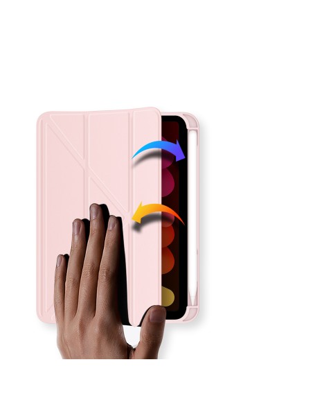 Dux Ducis Magi dėklas iPad mini 2021 išmanusis dangtelis su stovu ir laikymo vieta Apple Pencil rožiniam Dux Ducis Magi dėklas iPad mini 2021 išmanusis dangtelis su stovu ir laikymo vieta Apple Pencil rožiniam