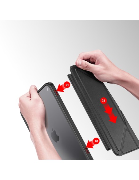 Dux Ducis Magi dėklas iPad mini 2021 išmanusis dangtelis su stovu ir laikymo vieta Apple Pencil rožiniam Dux Ducis Magi dėklas iPad mini 2021 išmanusis dangtelis su stovu ir laikymo vieta Apple Pencil rožiniam
