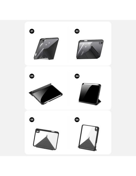 Dux Ducis Magi dėklas iPad mini 2021 išmanusis dangtelis su stovu ir laikymo vieta Apple Pencil rožiniam Dux Ducis Magi dėklas iPad mini 2021 išmanusis dangtelis su stovu ir laikymo vieta Apple Pencil rožiniam