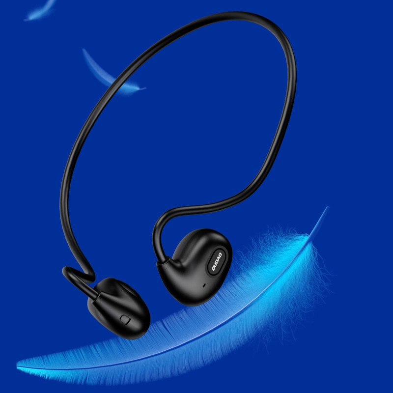 Dudao belaidės sportinės ausinės Air Conduction Bluetooth 5.0 230 mAh juoda (U2XS)