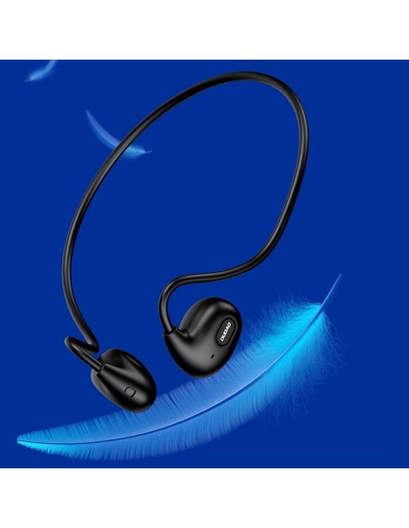 Dudao belaidės sportinės ausinės Air Conduction Bluetooth 5.0 230 mAh juoda (U2XS)