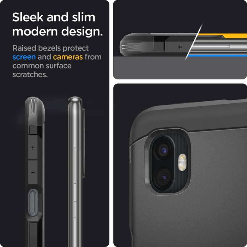 Spigen Tough Armor dėklas, skirtas Samsung Galaxy XCover 6 Pro - juodas