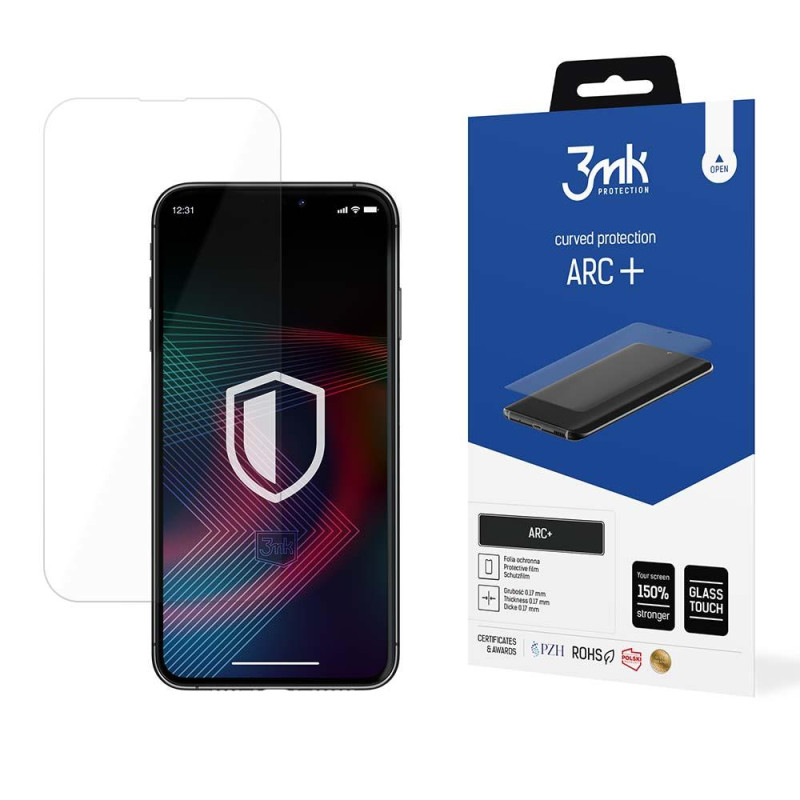 3mk ARC+ folija, skirta iPhone 14 / iPhone 14 Pro 3mk ARC+ folija, skirta iPhone 14 / iPhone 14 Pro