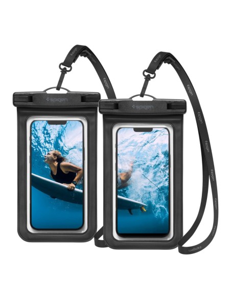 Spigen Spigen Aqua Shield A601 dėklas vandeniui atsparus IPX8 - juodas 2 vnt. Spigen Spigen Aqua Shield A601 dėklas vandeniui atsparus IPX8 - juodas 2 vnt.