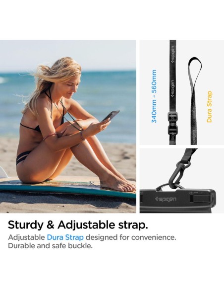 Spigen Spigen Aqua Shield A601 dėklas vandeniui atsparus IPX8 - juodas 2 vnt. Spigen Spigen Aqua Shield A601 dėklas vandeniui atsparus IPX8 - juodas 2 vnt.