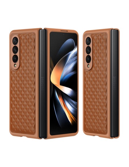 Dux Ducis Venice dėklas Samsung Galaxy Z Fold 4 odinis dangtelis rudas Dux Ducis Venice dėklas Samsung Galaxy Z Fold 4 odinis dangtelis rudas