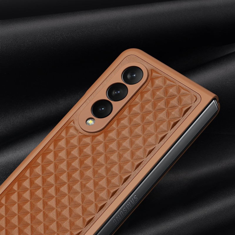 Dux Ducis Venice dėklas Samsung Galaxy Z Fold 4 odinis dangtelis rudas