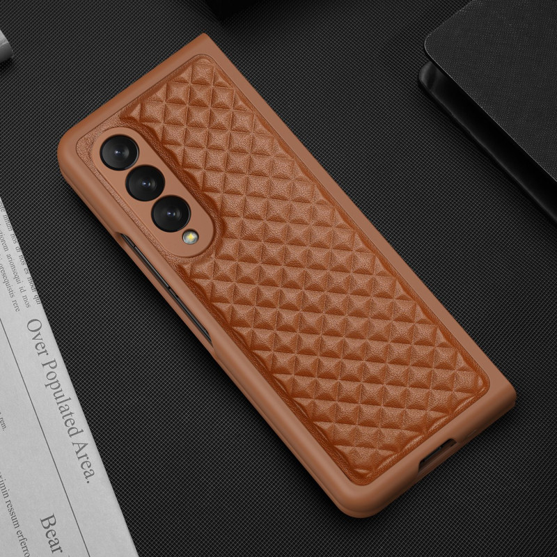 Dux Ducis Venice dėklas Samsung Galaxy Z Fold 4 odinis dangtelis rudas