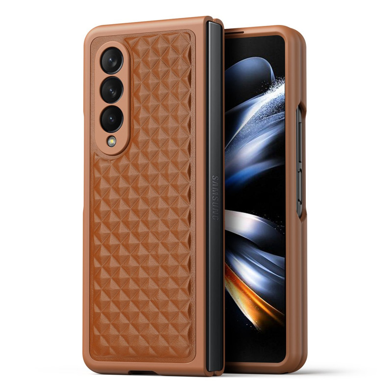 Dux Ducis Venice dėklas Samsung Galaxy Z Fold 4 odinis dangtelis rudas