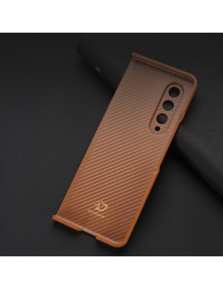 Dux Ducis Venice dėklas Samsung Galaxy Z Fold 4 odinis dangtelis rudas Dux Ducis Venice dėklas Samsung Galaxy Z Fold 4 odinis dangtelis rudas