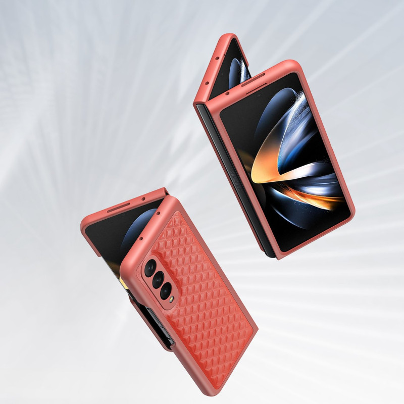 Dux Ducis Venice dėklas Samsung Galaxy Z Fold 4 odiniam dangteliui raudonas
