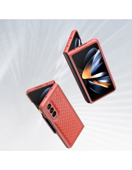 Dux Ducis Venice dėklas Samsung Galaxy Z Fold 4 odiniam dangteliui raudonas Dux Ducis Venice dėklas Samsung Galaxy Z Fold 4 odiniam dangteliui raudonas