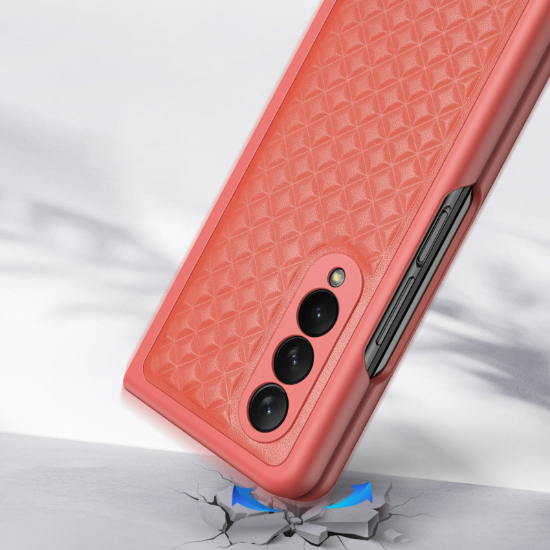 Dux Ducis Venice dėklas Samsung Galaxy Z Fold 4 odiniam dangteliui raudonas