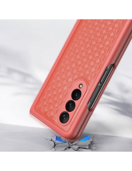 Dux Ducis Venice dėklas Samsung Galaxy Z Fold 4 odiniam dangteliui raudonas Dux Ducis Venice dėklas Samsung Galaxy Z Fold 4 odiniam dangteliui raudonas