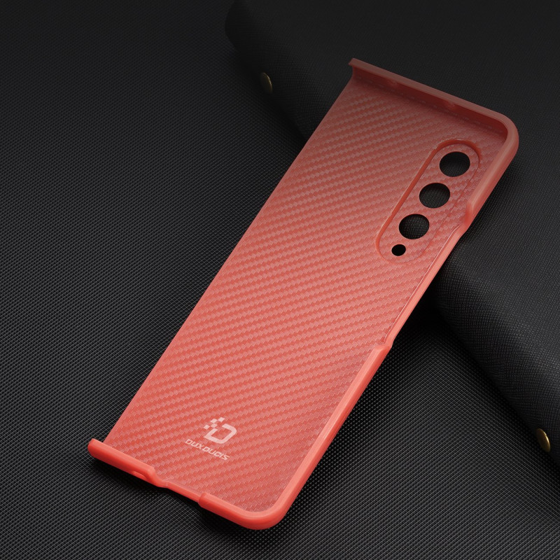 Dux Ducis Venice dėklas Samsung Galaxy Z Fold 4 odiniam dangteliui raudonas