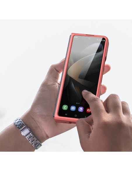 Dux Ducis Venice dėklas Samsung Galaxy Z Fold 4 odiniam dangteliui raudonas Dux Ducis Venice dėklas Samsung Galaxy Z Fold 4 odiniam dangteliui raudonas
