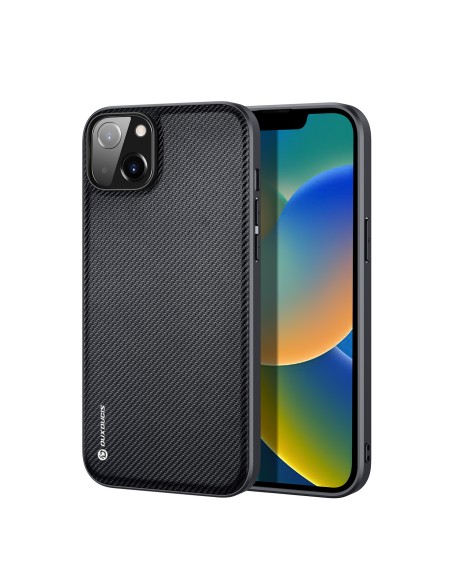 Dux Ducis Fino dėklo dangtelis padengtas nailono medžiaga iPhone 14 Plus juodas Dux Ducis Fino dėklo dangtelis padengtas nailono medžiaga iPhone 14 Plus juodas
