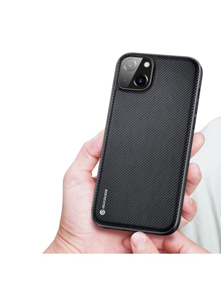 Dux Ducis Fino dėklo dangtelis padengtas nailono medžiaga iPhone 14 Plus juodas Dux Ducis Fino dėklo dangtelis padengtas nailono medžiaga iPhone 14 Plus juodas