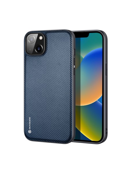 Dux Ducis Fino dėklo dangtelis padengtas nailono medžiaga iPhone 14 Plus mėlyna Dux Ducis Fino dėklo dangtelis padengtas nailono medžiaga iPhone 14 Plus mėlyna