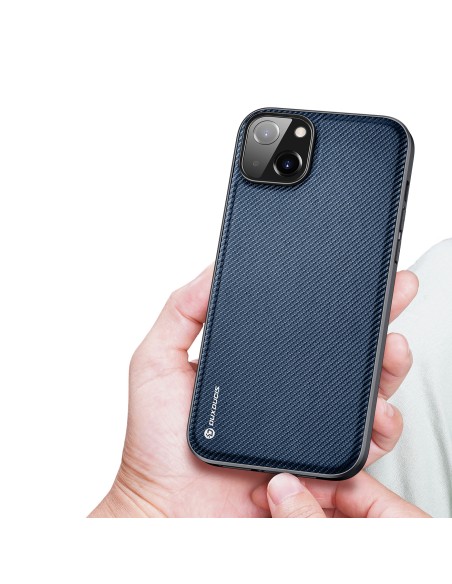 Dux Ducis Fino dėklo dangtelis padengtas nailono medžiaga iPhone 14 Plus mėlyna Dux Ducis Fino dėklo dangtelis padengtas nailono medžiaga iPhone 14 Plus mėlyna