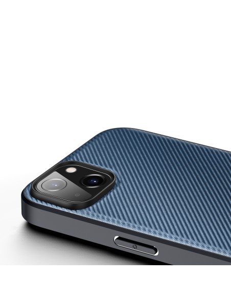 Dux Ducis Fino dėklo dangtelis padengtas nailono medžiaga iPhone 14 Plus mėlyna Dux Ducis Fino dėklo dangtelis padengtas nailono medžiaga iPhone 14 Plus mėlyna