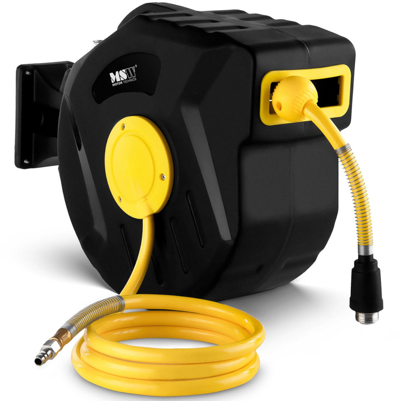 Žarna Pneumatinė slėgio žarna ant ritės, automatinis būgnas 18 bar 15 m + 1,5 m