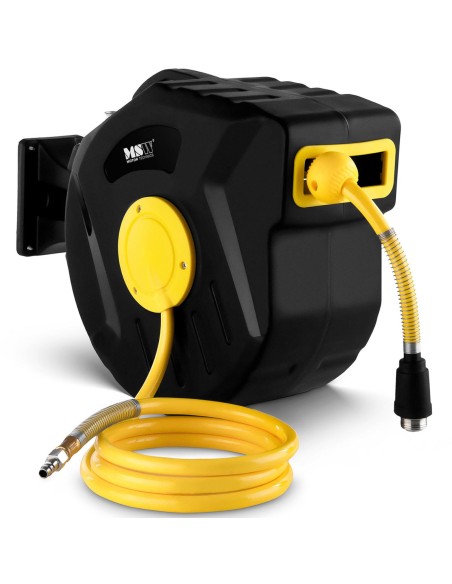 Žarna Pneumatinė slėgio žarna ant ritės, automatinis būgnas 18 bar 15 m + 1,5 m Žarna Pneumatinė slėgio žarna ant ritės, automatinis būgnas 18 bar 15 m + 1,5 m