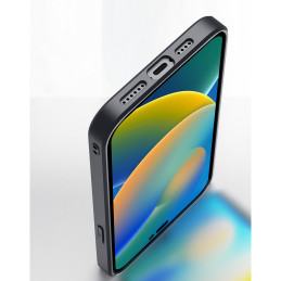 Dux Ducis Fino dėklas, dangtelis padengtas nailono medžiaga, iPhone 14 Pro Max, juodas
