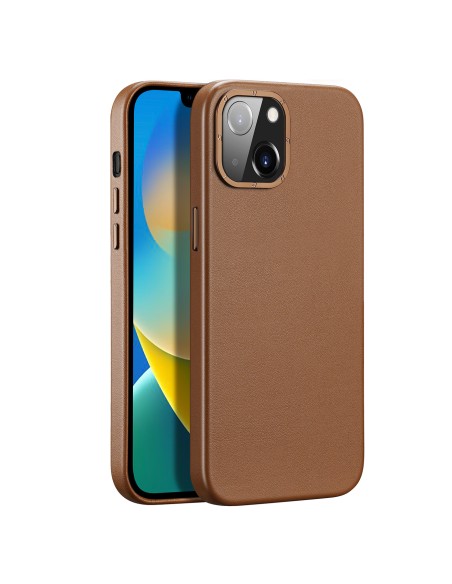 Dux Ducis Grit odinis dėklas, skirtas iPhone 14 Plus elegantiškas dirbtinės odos dangtelis (suderinamas su MagSafe) Ruda... Dux Ducis Grit odinis dėklas, skirtas iPhone 14 Plus elegantiškas dirbtinės odos dangtelis (suderinamas su MagSafe) Ruda...