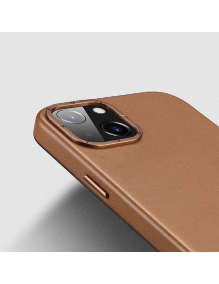 Dux Ducis Grit odinis dėklas, skirtas iPhone 14 Plus elegantiškas dirbtinės odos dangtelis (suderinamas su MagSafe) Ruda... Dux Ducis Grit odinis dėklas, skirtas iPhone 14 Plus elegantiškas dirbtinės odos dangtelis (suderinamas su MagSafe) Ruda...