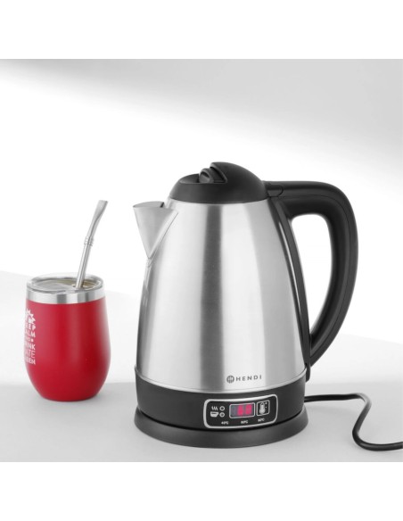 Belaidis elektrinis virdulys su temperatūros reguliavimu 1,8 l - Hendi 209943