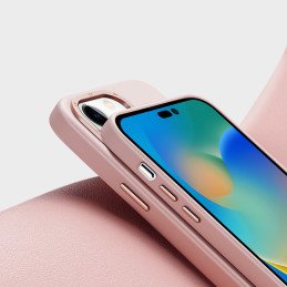 „Dux Ducis Grit“ odinis dėklas, skirtas „iPhone 14 Pro“ elegantiškas dirbtinės odos dangtelis (suderinamas su „MagSafe“)...