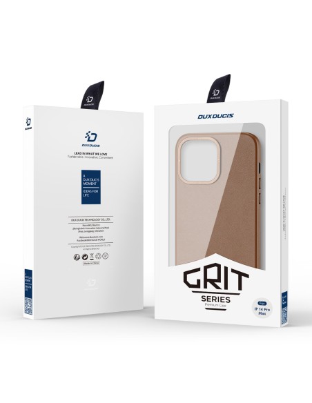 Dux Ducis Grit odinis dėklas, skirtas iPhone 14 Pro Max Elegantiškas dirbtinės odos dangtelis (suderinamas su MagSafe) R... Dux Ducis Grit odinis dėklas, skirtas iPhone 14 Pro Max Elegantiškas dirbtinės odos dangtelis (suderinamas su MagSafe) R...