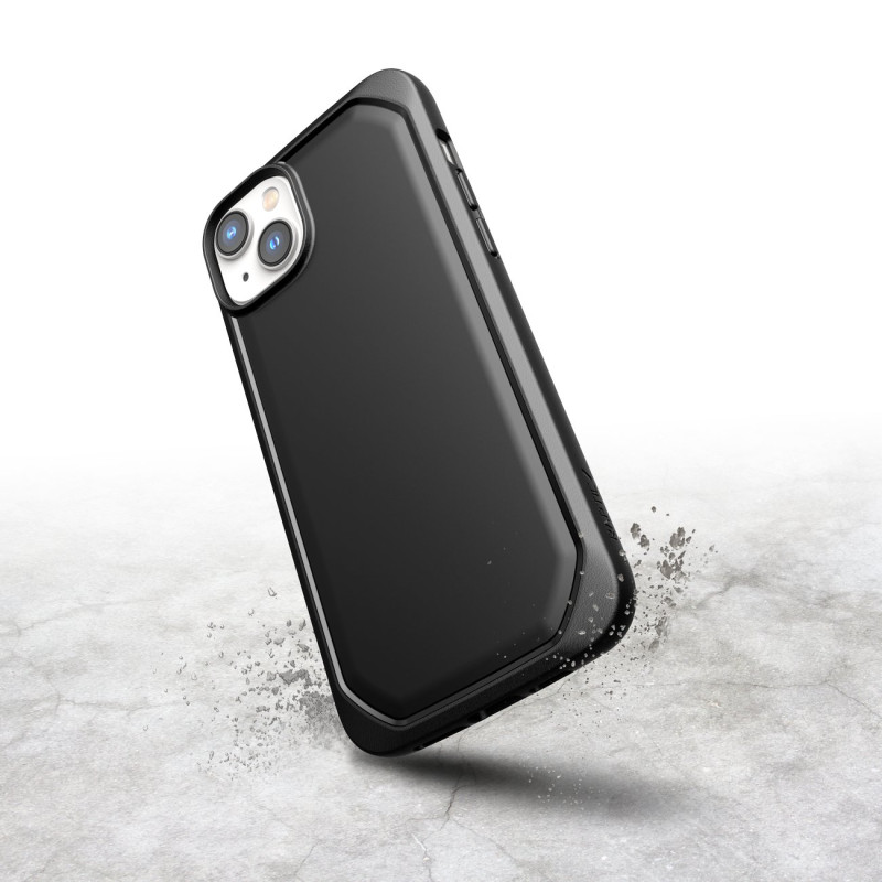 Raptic X-Doria Slim Case iPhone 14 dėklas, juodas galinis dangtelis