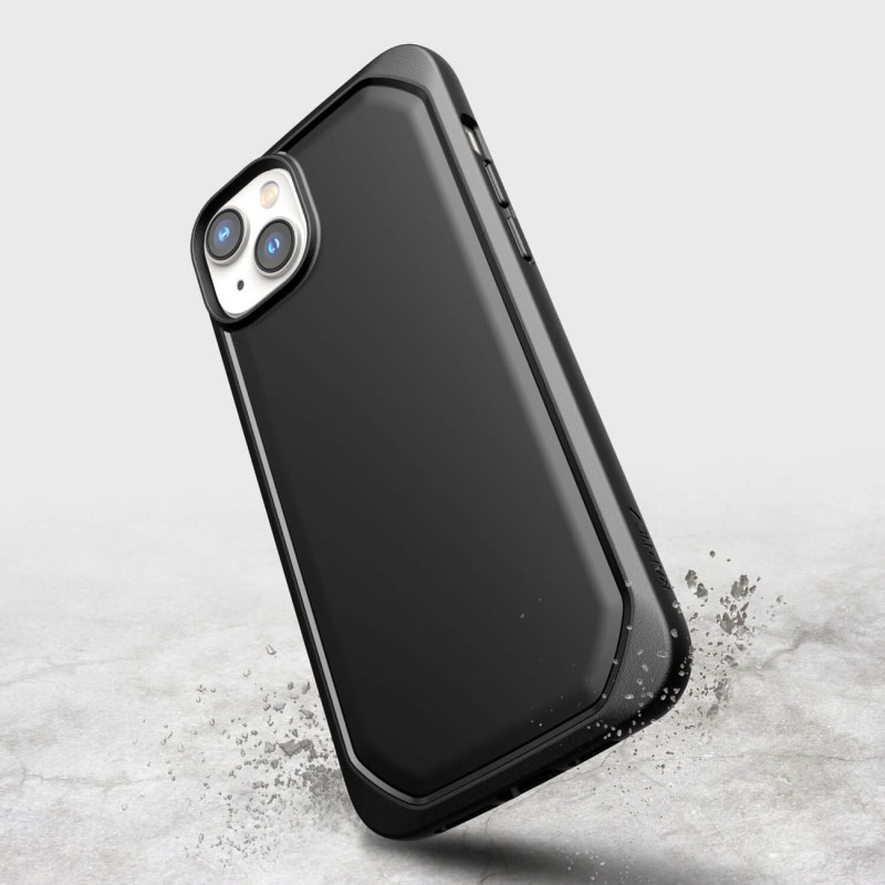Raptic X-Doria Slim Case iPhone 14 dėklas, juodas galinis dangtelis