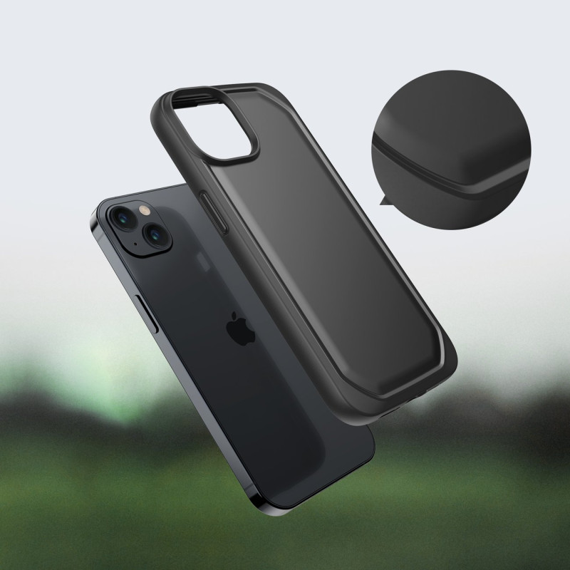 Raptic X-Doria Slim Case iPhone 14 dėklas, juodas galinis dangtelis