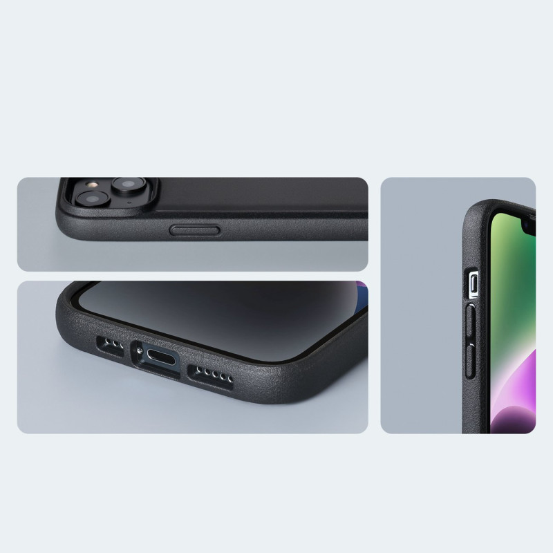 Raptic X-Doria Slim Case iPhone 14 dėklas, juodas galinis dangtelis