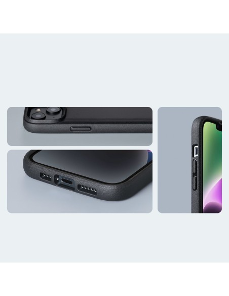 Raptic X-Doria Slim Case iPhone 14 dėklas, juodas galinis dangtelis Raptic X-Doria Slim Case iPhone 14 dėklas, juodas galinis dangtelis