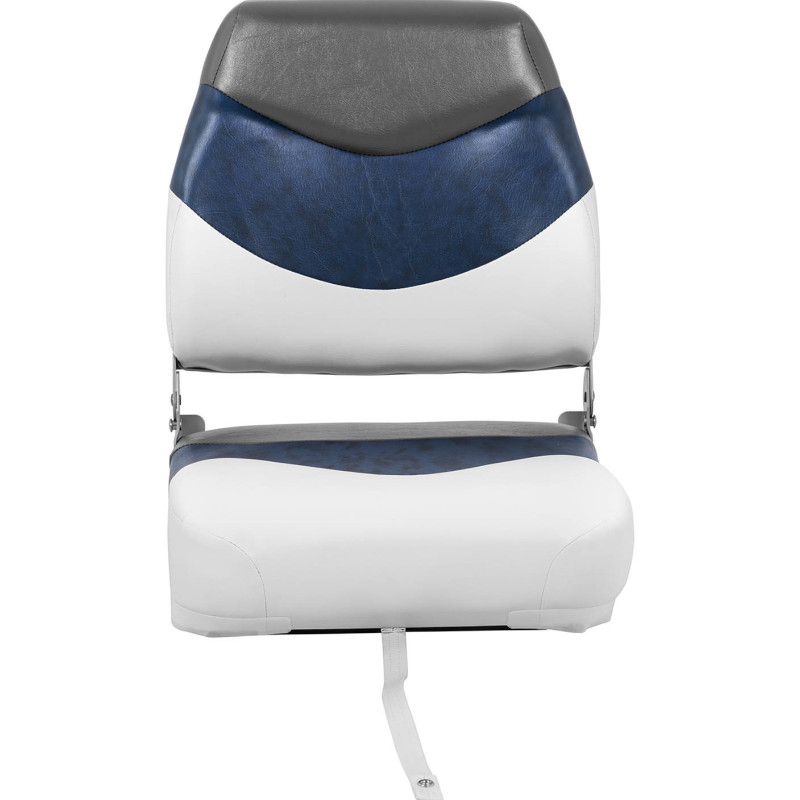 Fotelio sulankstoma sėdynė motorinei valčiai 40 x 42 x 51 cm baltai tamsiai mėlyna-antracito