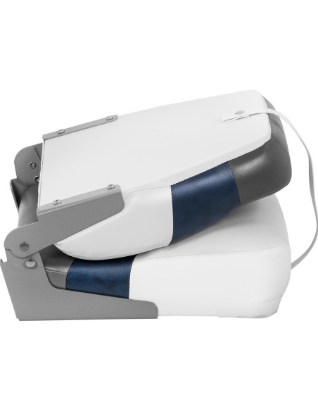 Fotelio sulankstoma sėdynė motorinei valčiai 40 x 42 x 51 cm baltai tamsiai mėlyna-antracito Fotelio sulankstoma sėdynė motorinei valčiai 40 x 42 x 51 cm baltai tamsiai mėlyna-antracito