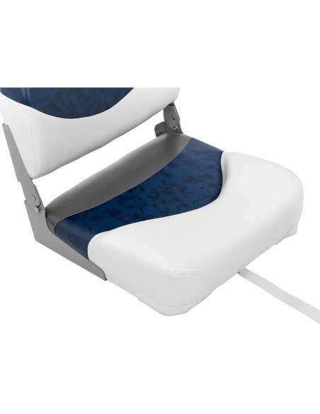Fotelio sulankstoma sėdynė motorinei valčiai 40 x 42 x 51 cm baltai tamsiai mėlyna-antracito Fotelio sulankstoma sėdynė motorinei valčiai 40 x 42 x 51 cm baltai tamsiai mėlyna-antracito