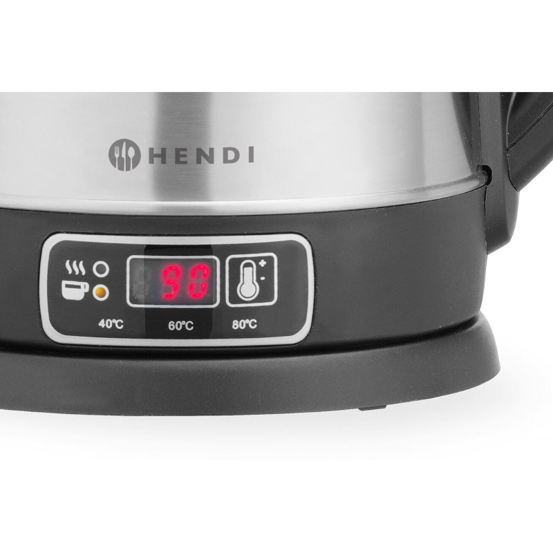 Belaidis elektrinis virdulys su temperatūros reguliavimu 1,8 l - Hendi 209943
