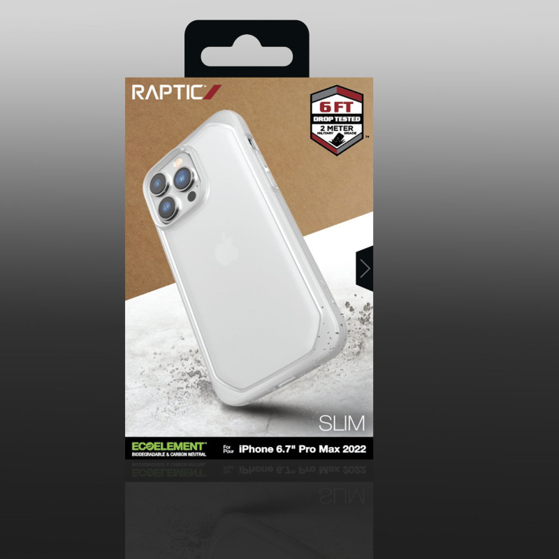 Raptic X-Doria Slim Case iPhone 14 Pro Max dėklas permatomas galinis dangtelis